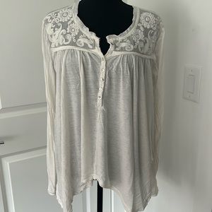 FREEPEOPLE Longsleeve top with lace